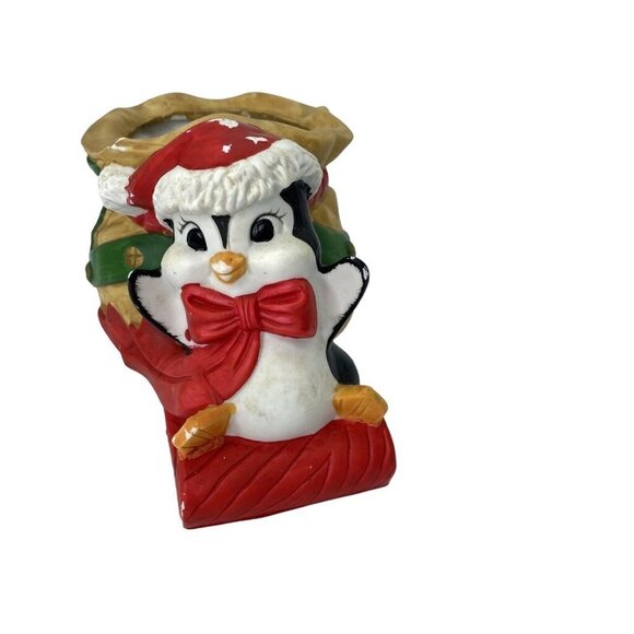Vintage House of‎ Lloyd Penguin Candy Dish 1989 Christmas Around the World - Picture 3 of 12